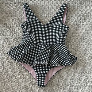 Like new Marysia Girls Gingham Swimsuit, Sz 8